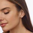 HEART-SHAPED EARRINGS IN WHITE GOLD - WHITE GOLD EARRINGS - EARRINGS