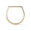 GOLD FLAT TOP RING - YELLOW GOLD RINGS - RINGS