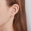0.7ct diamond stud earrings in yellow gold