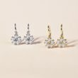 BOUCLES D'OREILLES POUR ENFANTS EN OR JAUNE AVEC ZIRCONS CUBIQUES - BOUCLES D'OREILLES POUR ENFANTS - BOUCLES D'OREILLES