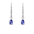 TANSANIT OHRSTECKER MIT DIAMANTEN IN WEISSGOLD - OHRRINGE TANSANIT - OHRRINGE
