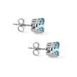 SKY TOPAZ STUDS IN WHITE GOLD - TOPAZ EARRINGS - EARRINGS