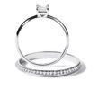 LUXURIÖSES SET VON DIAMANTRINGEN IN 14 KT WEISSGOLD - TRAURING- UND VERLOBUNGSSETS - VERLOBUNGSRINGE