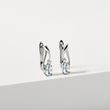 EARRINGS WITH AQUAMARINES AND DIAMONDS - AQUAMARINE EARRINGS - EARRINGS