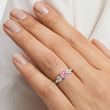 1CT LAB GROWN PINK DIAMOND RING IN WHITE GOLD - RINGS WITH LAB-GROWN DIAMONDS - ENGAGEMENT RINGS