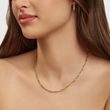 SPIRAL CHAIN NECKLACE IN YELLOW GOLD - GOLD CHAINS - NECKLACES