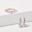 ELEGANT DIAMOND DROP EARRINGS IN ROSE GOLD - DIAMOND EARRINGS - EARRINGS