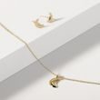 COLLIER EN OR JAUNE AVEC PENDENTIF CROISSANT DE LUNE - COLLIERS EN OR JAUNE - COLLIERS