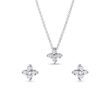 WHITE GOLD AND DIAMOND FOUR-LEAF CLOVER JEWELLERY SET - JEWELLERY SETS - FINE JEWELLERY