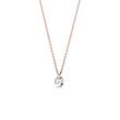 HALSKETTE AUS ROSÉGOLD MIT DURCHBROCHENEM DIAMANTEN - KETTEN MIT DIAMANTEN - KETTEN
