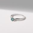 BLAUER DIAMANTVERLOBUNGSRING - VERLOBUNGSRINGE MIT FARBIGEN DIAMANTEN - VERLOBUNGSRINGE