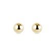 YELLOW GOLD BALL STUD EARRINGS - YELLOW GOLD EARRINGS{% if category.pathNames[0] != product.category.name %} - {% endif %}