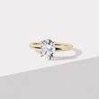 YELLOW GOLD 1.5 CARAT OVAL DIAMOND RING - RINGS WITH LAB-GROWN DIAMONDS - ENGAGEMENT RINGS
