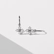 DIAMOND SNOWFLAKE GIRLS' EARRINGS IN WHITE GOLD - CHILDREN'S EARRINGS - EARRINGS