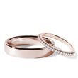 DIAMOND HALF ETERNITY WEDDING RING SET IN ROSE GOLD - ROSE GOLD WEDDING SETS - WEDDING RINGS