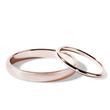 EHERINGSET AUS ROSEGOLD MIT DIAMANT UND SATIN-FINISH - ROSÉGOLDENE TRAURINGE IM SET - TRAURINGE