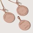 PENDENTIF AVEC PENDENTIF DIAMANT EN OR ROSE - COLLIERS AVEC DIAMANTS - COLLIERS