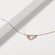 COLLIER DE DIAMANTS SERTIS EN CŒUR - COLLIERS AVEC DIAMANTS - COLLIERS