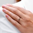 RING WITH A BLACK DIAMOND IN ROSE GOLD - FANCY DIAMOND ENGAGEMENT RINGS - ENGAGEMENT RINGS