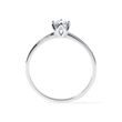 BAGUE DE FIANÇAILLES MINIMALISTE EN OR BLANC AVEC DIAMANTS - SOLITAIRES - BAGUES DE FIANÇAILLES