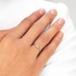 RING IN WHITE GOLD WITH THREE ROUND CUT DIAMONDS - DIAMOND RINGS - 
