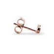 ROSE GOLD DIAMOND V SINGLE EARRING - DIAMOND EARRINGS - EARRINGS