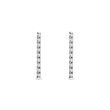 BOUCLES D'OREILLES BARRE EN OR BLANC AVEC DIAMANT - BOUCLES D'OREILLES EN DIAMANT - BOUCLES D'OREILLES