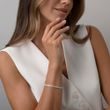 BRANSOLETKA TENISOWA Z ŻÓŁTEGO ZŁOTA Z DIAMENTAMI - BRANSOLETKI TENISOWE - BRANSOLETKI