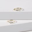 MODERN GOLD RING WITH BRILLIANTS - DIAMOND ENGAGEMENT RINGS - ENGAGEMENT RINGS