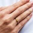 Citrin Ring mit Diamanten