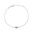 HEART BRACELET WITH DIAMONDS IN WHITE GOLD - DIAMOND BRACELETS - BRACELETS