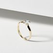 0.35CT DIAMOND ENGAGEMENT RING IN YELLOW GOLD - SOLITAIRE ENGAGEMENT RINGS - 