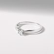 BAGUE DE FIANÇAILLES CLASSIQUE EN OR BLANC ET DIAMANT - TAILLE BRILLANT - BAGUES DE FIANÇAILLES