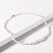 GRADUATED PEARL NECKLACE WITH WHITE GOLD CLASP - PEARL NECKLACES - PEARL JEWELRY
