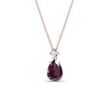 DIAMOND AND RHODOLITE PENDANT IN ROSE GOLD - GEMSTONE NECKLACES{% if category.pathNames[0] != product.category.name %} - {% endif %}