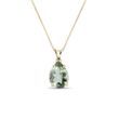 GREEN AMETHYST PENDANT IN 14KT GOLD - AMETHYST NECKLACES{% if category.pathNames[0] != product.category.name %} - {% endif %}