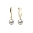 HANGING AKOYA PEARL EARRINGS IN YELLOW GOLD - PEARL EARRINGS{% if category.pathNames[0] != product.category.name %} - {% endif %}