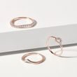 CURVED ROSE GOLD RING - ROSE GOLD RINGS - RINGS