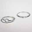 MINIMALIST AND MODERN DIAMOND RING IN WHITE GOLD - DIAMOND RINGS - RINGS