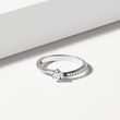 DIAMOND ENGAGEMENT RING IN 14K WHITE GOLD - ENGAGEMENT DIAMOND RINGS - ENGAGEMENT RINGS