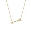 ARROW NECKLACE WITH DIAMONDS IN 14K GOLD - DIAMOND NECKLACES - NECKLACES