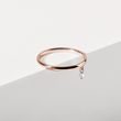 FEINER RING MIT IM LABOR GEZÜCHTETEM DIAMANTEN IN ROSÉGOLD - RINGE DIAMANT - RINGE
