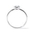 BEZEL DIAMOND ENGAGEMENT RING IN WHITE GOLD - ENGAGEMENT DIAMOND RINGS - ENGAGEMENT RINGS