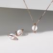 COLLIER EN OR AVEC PERLE ET DIAMANT - PENDENTIFS EN PERLES - PERLES