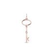 ROSE GOLD DIAMOND KEY PENDANT - PENDANTS - NECKLACES