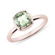 ROSÉGOLD RING MIT GRÜNEM AMETHYST - RINGE AMETHYST - RINGE