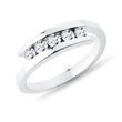CHANNEL-SET DIAMOND BYPASS RING IN WHITE GOLD - WOMEN'S WEDDING RINGS - WEDDING RINGS