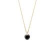 DANCING BLACK DIAMOND NECKLACE IN YELLOW GOLD - DIAMOND NECKLACES{% if category.pathNames[0] != product.category.name %} - {% endif %}