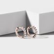 14KT ROSÉGOLD DIAMANTRINGE - OHRRINGE DIAMANT - OHRRINGE