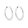 BOUCLES D'OREILLES CRÉOLES MODERNES EN OR BLANC - BOUCLES D'OREILLES EN OR BLANC - BOUCLES D'OREILLES